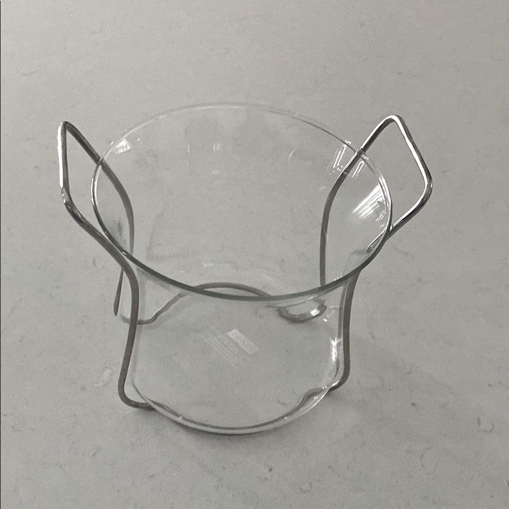 Bodum Glass Bowl Metal Stand Serving Dish Ice Bucket Chafing Dish